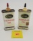 Lot of 2 Case Hunting Oil, both empty