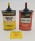 Lot of 2 Gun Oil, Revelation partial, Mastercraft empty