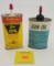 Lot of 2 Gun Oil, Western Field empty, Outers full