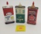 Lot of 3 Misc Oil's, Esso is full, other two are empty