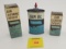 Lot of 3 Western Field Gun oil, cleaning solvent and patches
