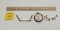 Lot of 3, The Winc Store advertising ruler, The Winc Store pocketwatch, Winc 2 blade MOP handle pock