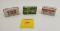 Lot of 3, Winchester Wildcat 22 one piece box full, Winchester Western T22 short one piece box full,