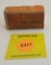 US 22 short one piece box, smokeless gallery ammunition, full