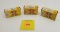Lot of 3, Western 22 long 1-piece box hollow point full, Western 22 long 1-piece box No 12 shot, Wes