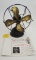 Winchester Electric fan with paper advertisement, 11in tall