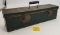 Metal Winchester Fishing tackle box with misc fishing items