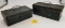 Lot of 2 Metal Winchester fishing tackle boxes
