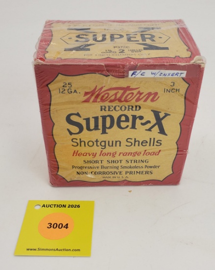 Western 12G one piece Record Super X, heavy long range, full