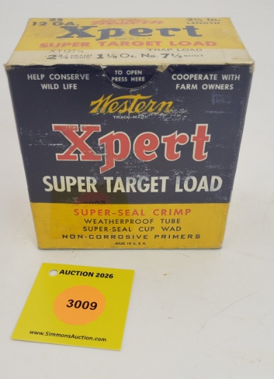 Western 12G one piece box, Xpert super target load, full