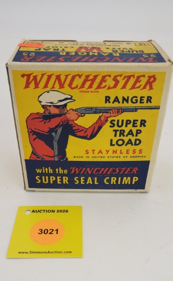 Winchester 12G one pieces box, Ranger trap load, full
