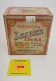 Winchester 12G two piece box, Leader Oval papershot shells, full