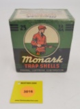 Monark 12G one piece box, Trap shells federal, full