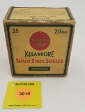 Remington 20G one piece box, Kleanbore Shur Shot Shells, full