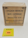 Winchester 12G two piece box, Blitz Cartridges, full