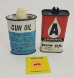 Lot of 2 Gun Oil, Anderson empty, Western Field full