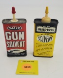 Lot of 2 Gun Solvent, Naaco full, Mill Run Brite-Bore partial