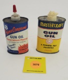 Lot of 2 Gun oil, Mastercraft and Palma Compound, both empty