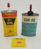Lot of 2 Gun Oil, Western Field empty, Outers full