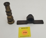Lot of 2, Winchester brass hose nozzle, Western Spray Maker