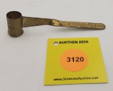 Brass gunpowder measuring scoop