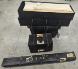 Winchester traveling sales trade show display and projector