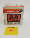 Winchester 28G one piece box, AA plus skeet loads, full