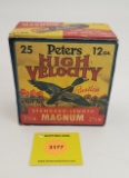 Peters 12G one piece box, High Velocity, full