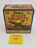 Peters 12G one piece box, High Velocity, full