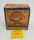 Peters 16G one piece box, High velocity full