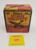 Peters 20G one piece box, High Velocity partial