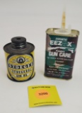Lot of 2 Stoeger Gun oil partial, EEZOX Gun care empty