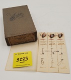 Set of 3, Winchester NOS Thighest Quality Closed Trout Flies, #3111 w/ Box and Paper Label