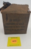 Winchester 12G one piece box, Ammunition Lot W.R.A 22223, full
