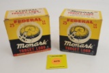 Lot of 2 Monark 12G one piece box, Federal target loads, full