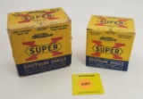 Lot of 2 Western 28G and 16G one piece box, Super X shotgun shells, both full