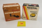 Lot of 2 Federal and Revelation both 12G and one piece boxes, both full
