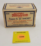 Western 22 shorts one piece box, Super-X long range, full