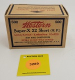 Western 22 short one piece box, Super -X (H.P.) long range, full