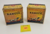 Lot of 2 Winchester 16G one piece box, Ranger shot shells, one full, one partial