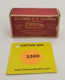 Remington 22 longs one piece box, R.F. Lesmok, full