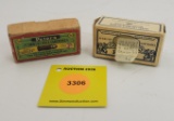 Lot of 2 Peters 22 short two piece box empty and 22 long one piece box partial