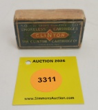 Clinton 22 short two piece box, smokless cartridges, full
