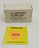 Winchester 22 WMR shot one piece box, full