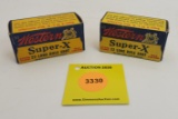 Lot of 2 Western 22 long one piece box, Super X, full