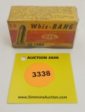 Whiz-Bang 22long one piece box, high velocity, empty