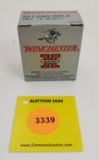 Winchester 22 long one piece box, No 12 shot, partial