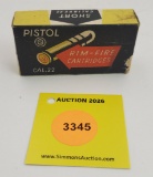 Universal Pistol 22cal one piece box, rim-fire cartidges full