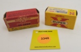 Lot of 2 Winchester 22 long one piece box super speed partial, Western 22 long one piece box Super X