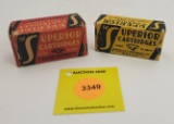Lot of 2 American Cartridge 22 long and 22 shorts one piece boxes, Superior, shorts are full, long i